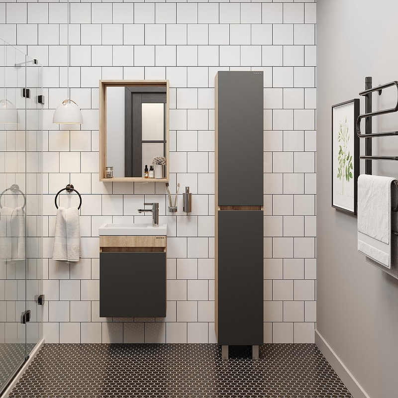 Шкаф пенал Onika Милтон 30 403078 цвет Дуб сонома, купить, цена, заказать, магазин, доставка, скидка, промокод, купить, цена, заказать, магазин, доставка, скидка, промокод