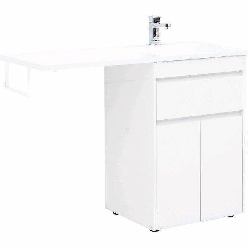 Тумба с раковиной Aquanet Токио 120 R 239210 Белая, купить, цена, заказать, магазин, доставка, скидка, промокод, купить, цена, заказать, магазин, доставка, скидка, промокод