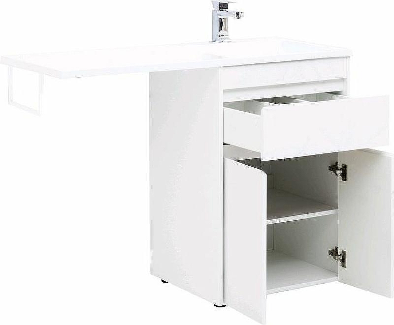 Тумба с раковиной Aquanet Токио 120 R 239210 Белая, купить, цена, заказать, магазин, доставка, скидка, промокод, купить, цена, заказать, магазин, доставка, скидка, промокод