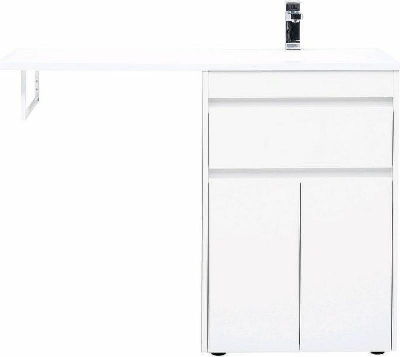 Тумба с раковиной Aquanet Токио 120 R 239210 Белая