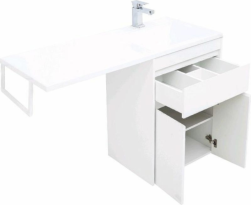 Тумба с раковиной Aquanet Токио 120 R 239210 Белая, купить, цена, заказать, магазин, доставка, скидка, промокод, купить, цена, заказать, магазин, доставка, скидка, промокод