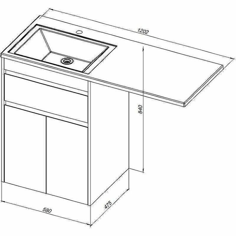 Тумба с раковиной Aquanet Токио 120 R 239210 Белая, купить, цена, заказать, магазин, доставка, скидка, промокод, купить, цена, заказать, магазин, доставка, скидка, промокод