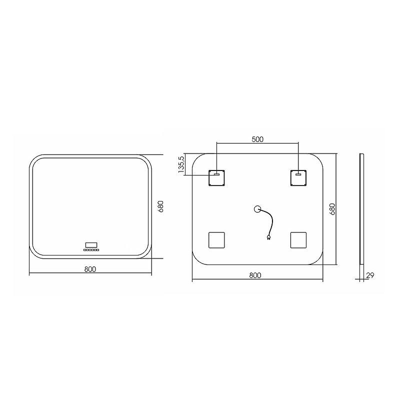 Зеркало Mixline Стив-6 80 548630 с подсветкой с сенсорным выключателем, купить, цена, заказать, магазин, доставка, скидка, промокод, купить, цена, заказать, магазин, доставка, скидка, промокод