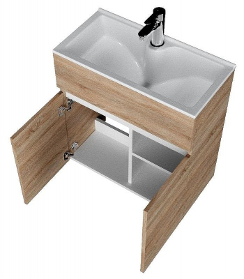 Тумба с раковиной 1MarKa Mira 60Н У83303 Дуб сонома