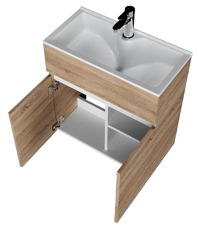 Тумба с раковиной 1MarKa Mira 60Н У83303 Дуб сонома, купить, цена, заказать, магазин, доставка, скидка, промокод, купить, цена, заказать, магазин, доставка, скидка, промокод