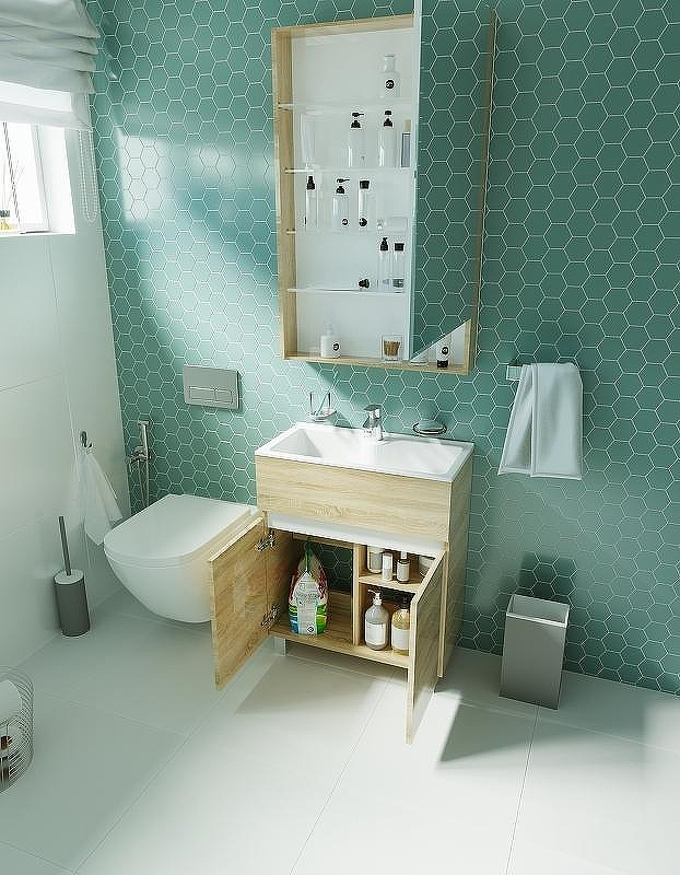 Тумба с раковиной 1MarKa Mira 60Н У83303 Дуб сонома, купить, цена, заказать, магазин, доставка, скидка, промокод, купить, цена, заказать, магазин, доставка, скидка, промокод