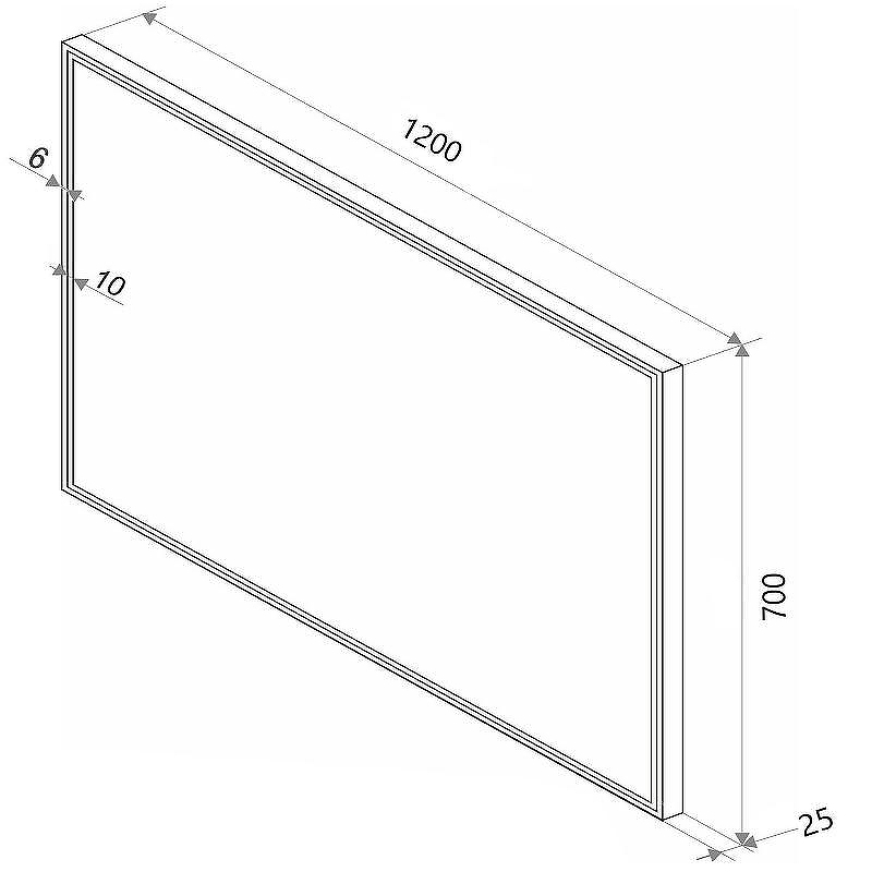 Зеркало Sintesi Armadio 120 SIN-SPEC-ARMADIO-black-120 с подсветкой Черное с сенсорным выключателем, купить, цена, заказать, магазин, доставка, скидка, промокод, купить, цена, заказать, магазин, доставка, скидка, промокод