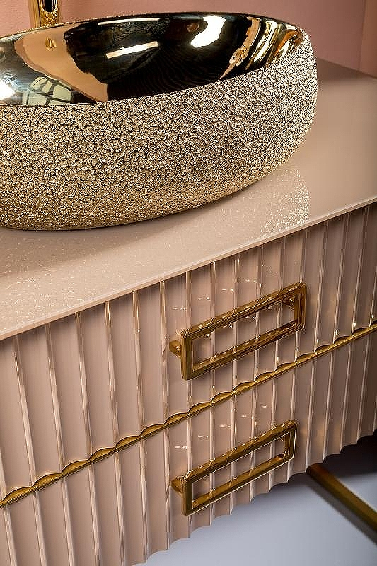 Тумба под раковину Boheme Armadi Art Monaco 100 867-100-CPG Капучино глянец Золото, купить, цена, заказать, магазин, доставка, скидка, промокод, купить, цена, заказать, магазин, доставка, скидка, промокод