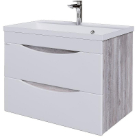 Тумба под раковину Grossman Талис 70 107011 подвесная Бетон пайн Белый глянец, купить, цена, заказать, магазин, доставка, скидка, промокод, купить, цена, заказать, магазин, доставка, скидка, промокод
