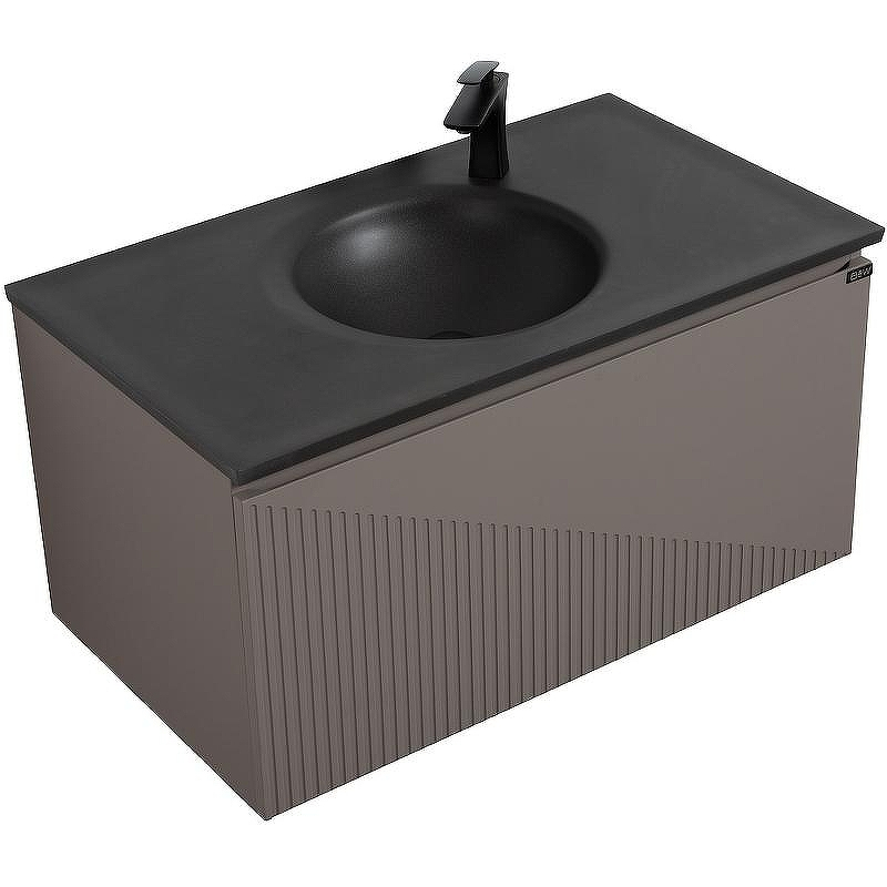 Тумба с раковиной Black&White Universe U918.900-3 90 9189003 подвесная Misty Grey, купить, цена, заказать, магазин, доставка, скидка, промокод, купить, цена, заказать, магазин, доставка, скидка, промокод