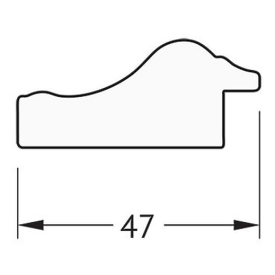 Зеркало Evoform Definite 82х62 BY 1008 в багетной раме - Сусальное золото 47