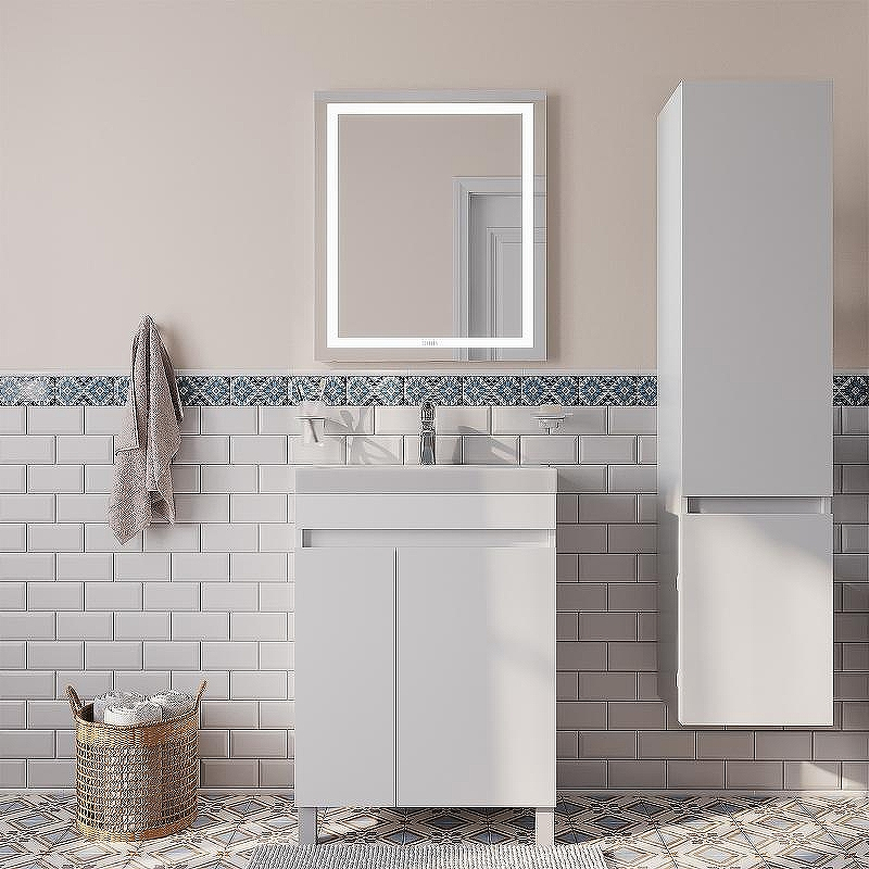 Тумба с раковиной Iddis Zodiac 60 ZOD6CDFi95K Белая, купить, цена, заказать, магазин, доставка, скидка, промокод, купить, цена, заказать, магазин, доставка, скидка, промокод