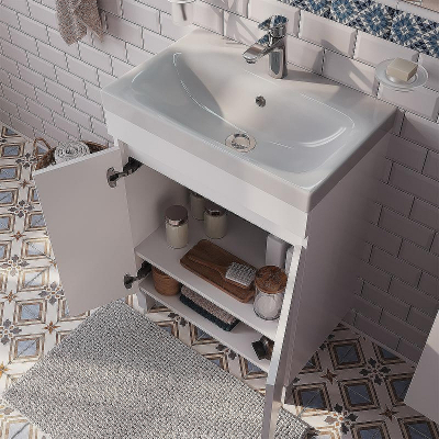 Тумба с раковиной Iddis Zodiac 60 ZOD6CDFi95K Белая