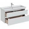 Тумба под раковину СанТа Лондон 100 224040 подвесная Белая, купить, цена, заказать, магазин, доставка, скидка, промокод, купить, цена, заказать, магазин, доставка, скидка, промокод