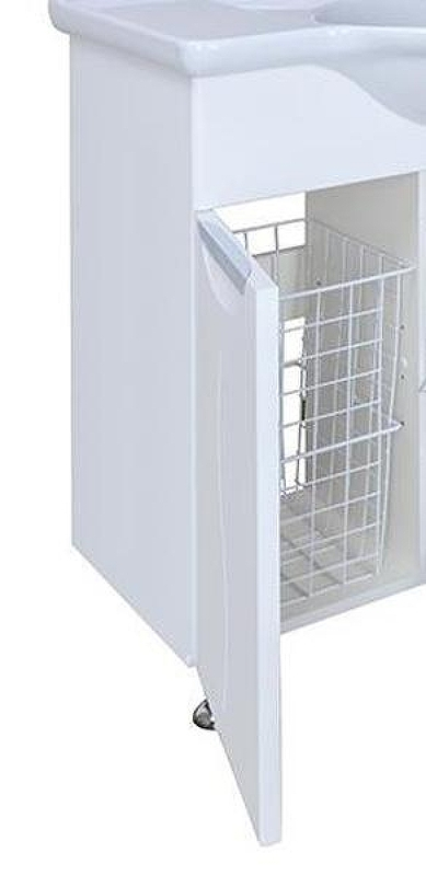 Тумба под раковину Bellezza Глория 85 4638514100013 с бельевой корзиной Белая, купить, цена, заказать, магазин, доставка, скидка, промокод, купить, цена, заказать, магазин, доставка, скидка, промокод