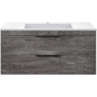 Тумба под раковину Vincea Chiara 2D 100 VMC-2C2100GS подвесная G.Stone, купить, цена, заказать, магазин, доставка, скидка, промокод, купить, цена, заказать, магазин, доставка, скидка, промокод