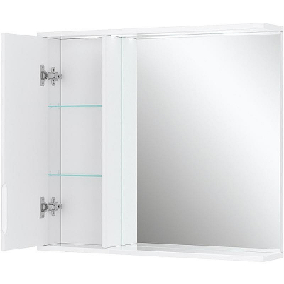 Зеркало со шкафом Volna Joli 80 L zsJOLI80.L-01 с подсветкой Белое