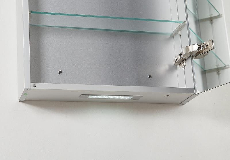 Зеркальный шкаф BelBagno 60 R SPC-1A-DL-BL-600 с подсветкой Сатин, купить, цена, заказать, магазин, доставка, скидка, промокод, купить, цена, заказать, магазин, доставка, скидка, промокод