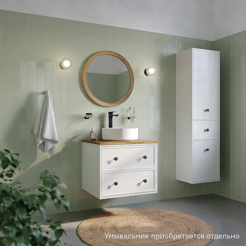 Тумба под раковину Iddis Torr 60 TOR60WBi95K подвесная Белая матовая, купить, цена, заказать, магазин, доставка, скидка, промокод, купить, цена, заказать, магазин, доставка, скидка, промокод