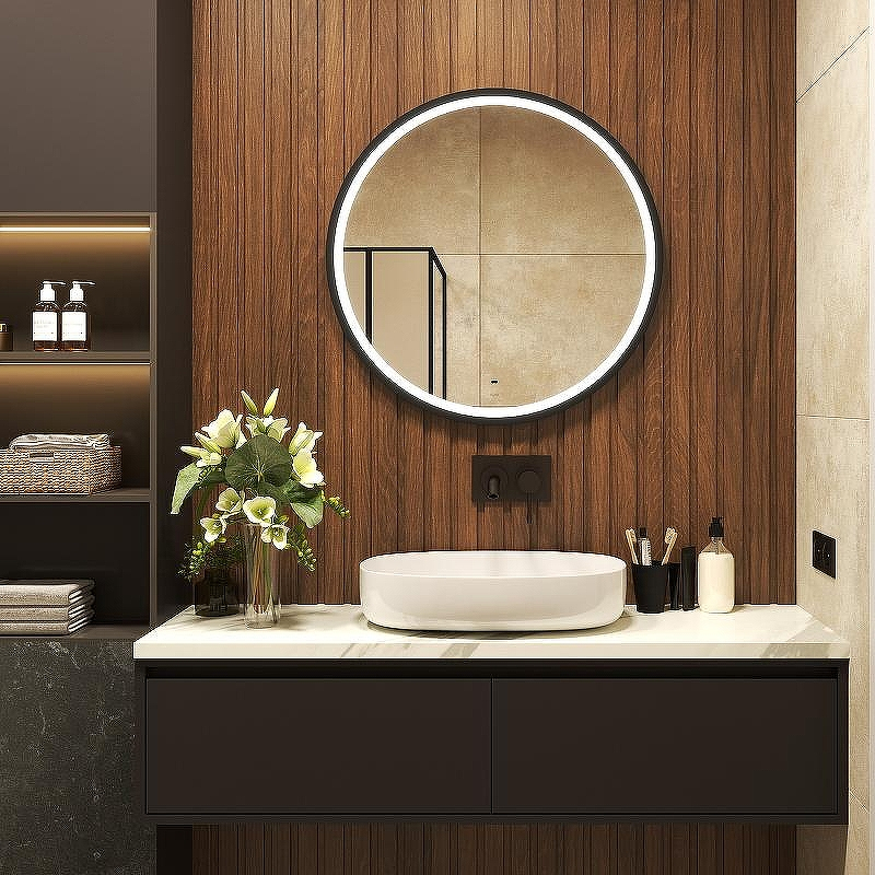 Зеркало Bond Circle 80x80 M60ZE-8080 с подсветкой с бесконтактным выключателем, купить, цена, заказать, магазин, доставка, скидка, промокод, купить, цена, заказать, магазин, доставка, скидка, промокод