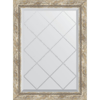 Зеркало Evoform Exclusive-G 86х63 BY 4091 с гравировкой в багетной раме - Прованс с плетением 70, купить, цена, заказать, магазин, доставка, скидка, промокод, купить, цена, заказать, магазин, доставка, скидка, промокод