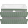 Тумба с раковиной Brevita Victory 105 УТ000016000 подвесная Зеленая матовая, купить, цена, заказать, магазин, доставка, скидка, промокод, купить, цена, заказать, магазин, доставка, скидка, промокод