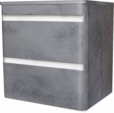 Тумба под раковину Style Line Атлантика Люкс Plus 60 СС-00002279 подвесная Темный бетон