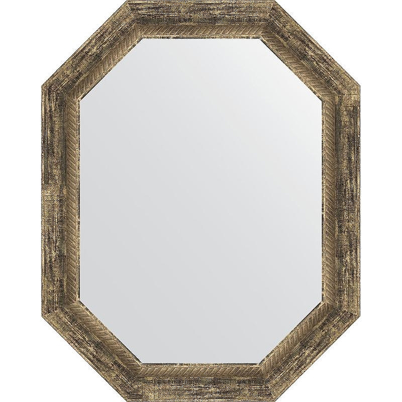 Зеркало Evoform Octagon 58x73 BY 7122 в багетной раме - Старое дерево с плетением 70, купить, цена, заказать, магазин, доставка, скидка, промокод, купить, цена, заказать, магазин, доставка, скидка, промокод