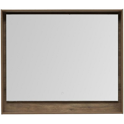 Зеркало Aquanet Милан 100 336401 с подсветкой Дуб рустикальный с сенсорным выключателем