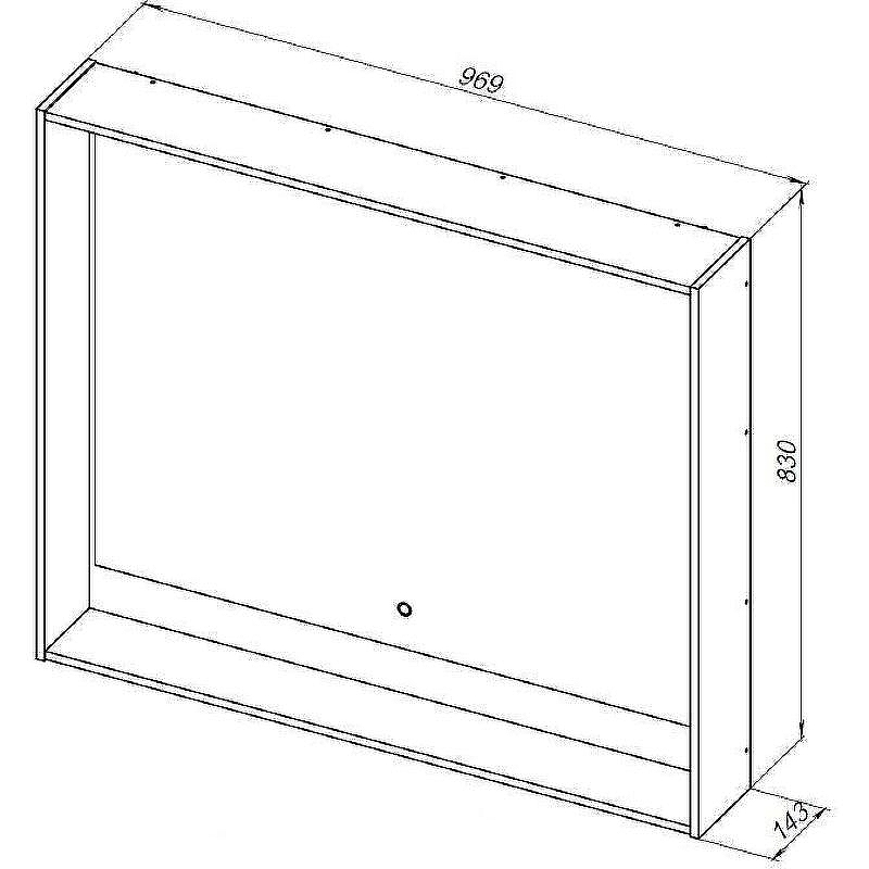 Зеркало Aquanet Милан 100 336401 с подсветкой Дуб рустикальный с сенсорным выключателем, купить, цена, заказать, магазин, доставка, скидка, промокод, купить, цена, заказать, магазин, доставка, скидка, промокод