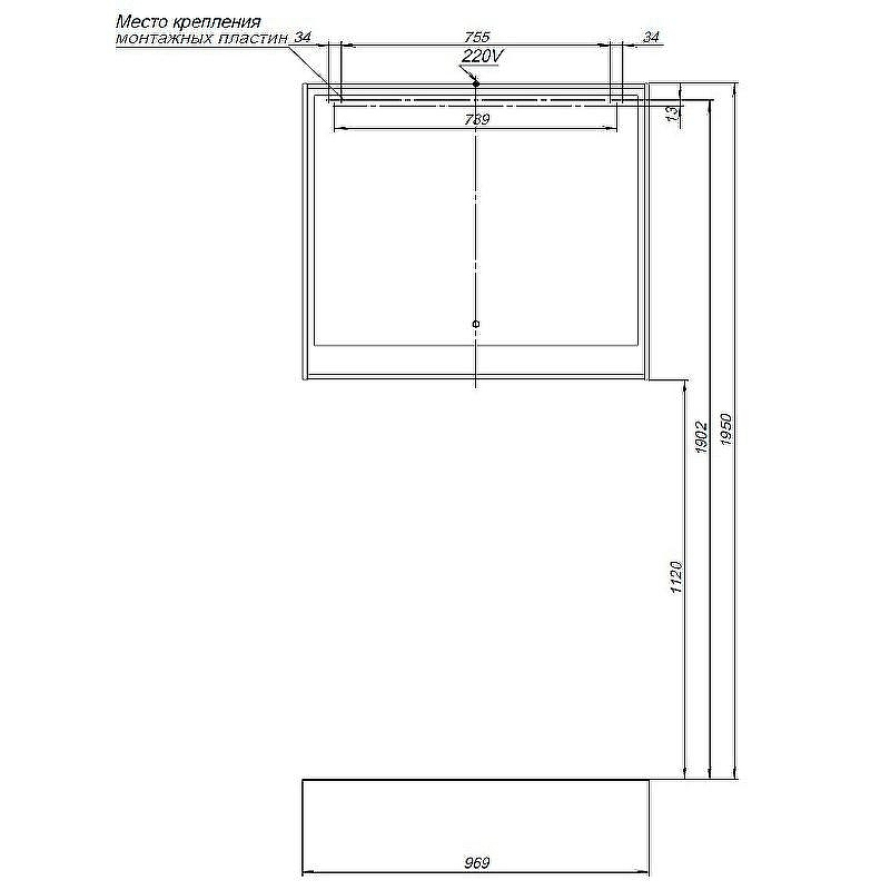 Зеркало Aquanet Милан 100 336401 с подсветкой Дуб рустикальный с сенсорным выключателем, купить, цена, заказать, магазин, доставка, скидка, промокод, купить, цена, заказать, магазин, доставка, скидка, промокод