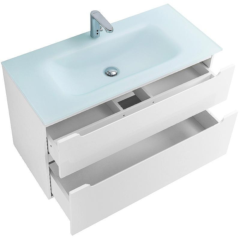 Тумба под раковину BelBagno Etna-H60 100 ETNA-H60-1000-2C-SO-BL-P подвесная Bianco Lucido, купить, цена, заказать, магазин, доставка, скидка, промокод, купить, цена, заказать, магазин, доставка, скидка, промокод