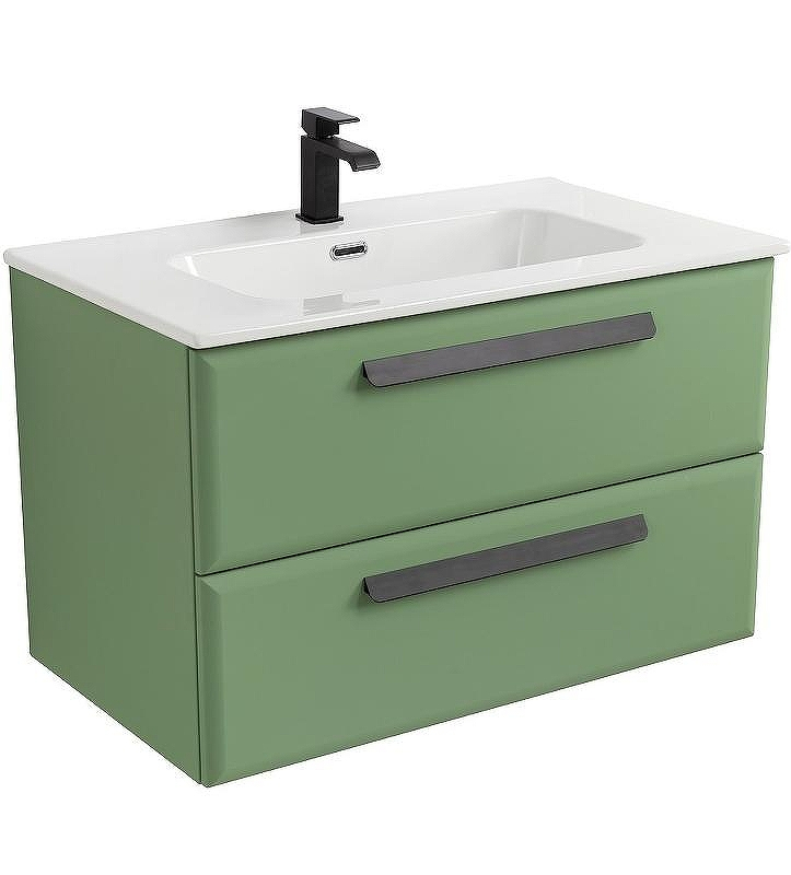 Тумба под раковину Cezares Eco-Cer-N 80 ECO-CER-N-800-2C-SO-PS-P подвесная Фисташковый Софт без ручек, купить, цена, заказать, магазин, доставка, скидка, промокод, купить, цена, заказать, магазин, доставка, скидка, промокод