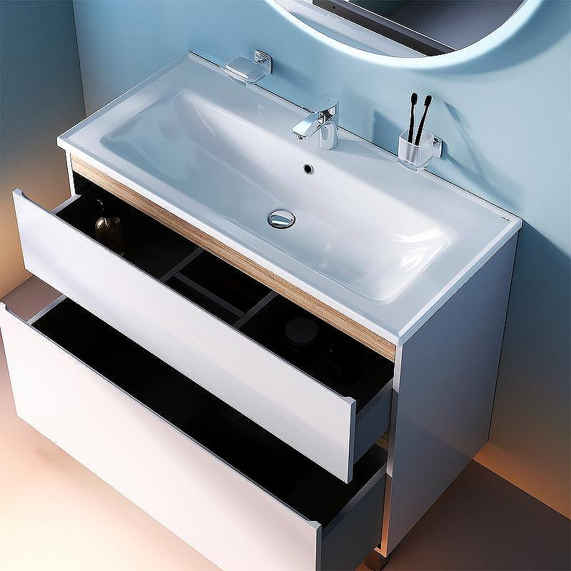 Тумба под раковину AM.PM X-Joy 100 M85AFSX1002WG Белый глянец, купить, цена, заказать, магазин, доставка, скидка, промокод, купить, цена, заказать, магазин, доставка, скидка, промокод