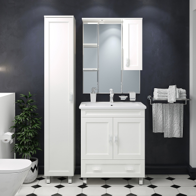 Тумба с раковиной Misty Дива 85 УТ000011765 Белая