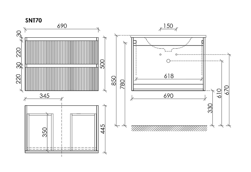 Тумба под раковину Sancos Snob T 70 SNT70SM подвесная Doha Soft, купить, цена, заказать, магазин, доставка, скидка, промокод, купить, цена, заказать, магазин, доставка, скидка, промокод
