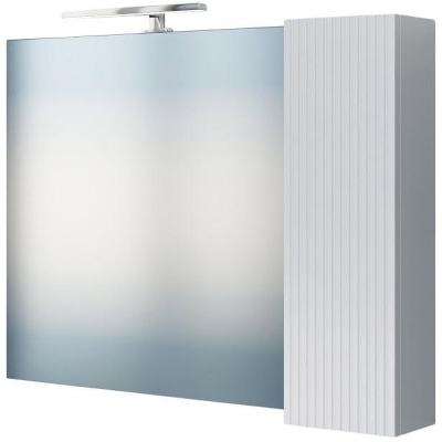 Зеркало со шкафом СанТа Вега 90 700453 с подсветкой Белый