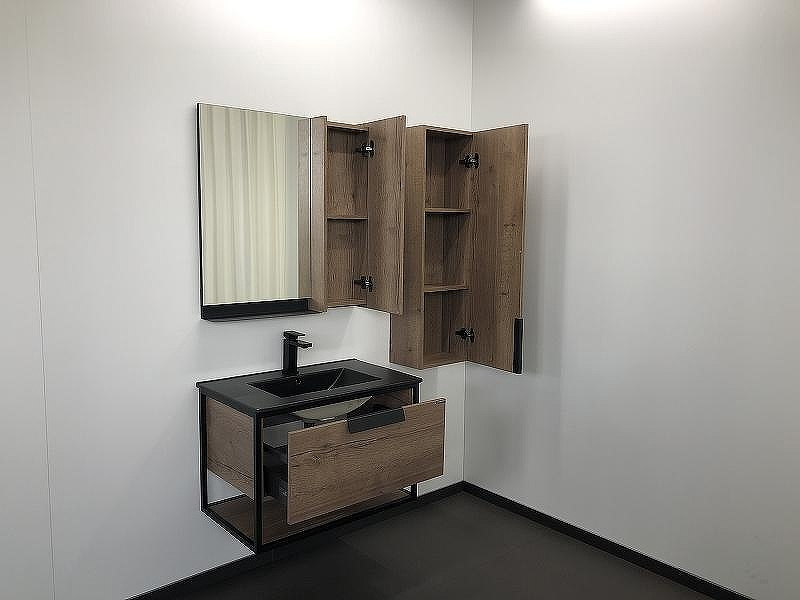 Тумба с раковиной Comforty Бонн 75 00-00001936 подвесная Дуб темный, купить, цена, заказать, магазин, доставка, скидка, промокод, купить, цена, заказать, магазин, доставка, скидка, промокод