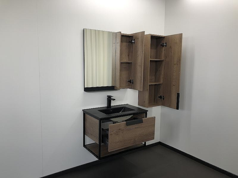 Тумба с раковиной Comforty Бонн 75 00-00001936 подвесная Дуб темный, купить, цена, заказать, магазин, доставка, скидка, промокод, купить, цена, заказать, магазин, доставка, скидка, промокод