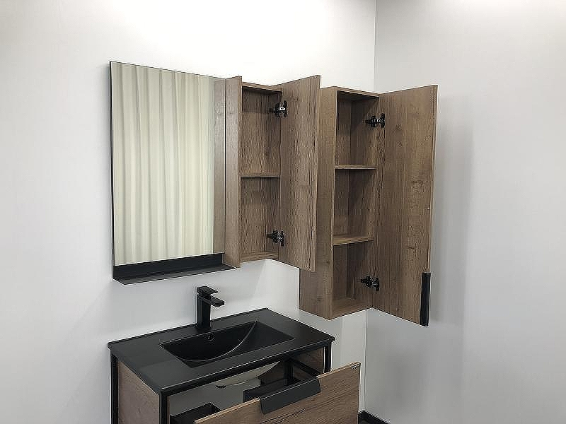 Тумба с раковиной Comforty Бонн 75 00-00001936 подвесная Дуб темный, купить, цена, заказать, магазин, доставка, скидка, промокод, купить, цена, заказать, магазин, доставка, скидка, промокод