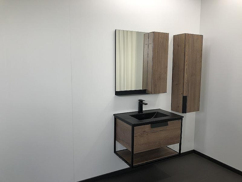 Тумба с раковиной Comforty Бонн 75 00-00001936 подвесная Дуб темный, купить, цена, заказать, магазин, доставка, скидка, промокод, купить, цена, заказать, магазин, доставка, скидка, промокод