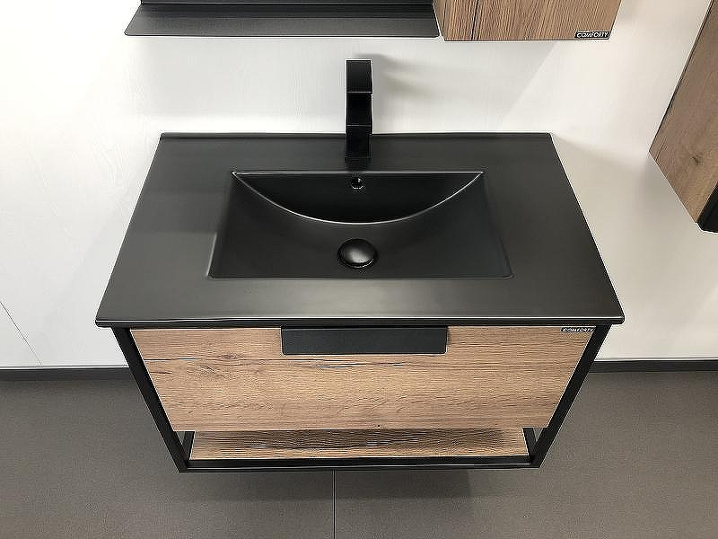 Тумба с раковиной Comforty Бонн 75 00-00001936 подвесная Дуб темный, купить, цена, заказать, магазин, доставка, скидка, промокод, купить, цена, заказать, магазин, доставка, скидка, промокод