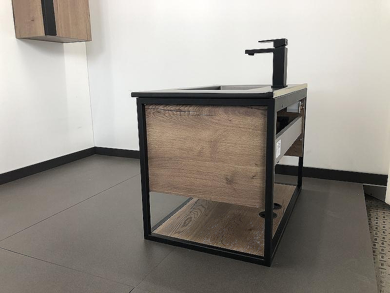 Тумба с раковиной Comforty Бонн 75 00-00001936 подвесная Дуб темный, купить, цена, заказать, магазин, доставка, скидка, промокод, купить, цена, заказать, магазин, доставка, скидка, промокод