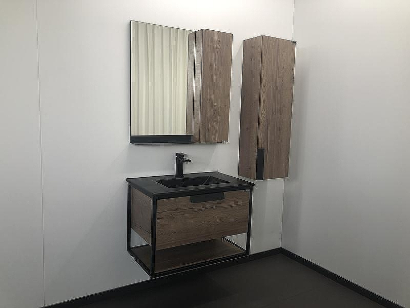 Тумба с раковиной Comforty Бонн 75 00-00001936 подвесная Дуб темный, купить, цена, заказать, магазин, доставка, скидка, промокод, купить, цена, заказать, магазин, доставка, скидка, промокод