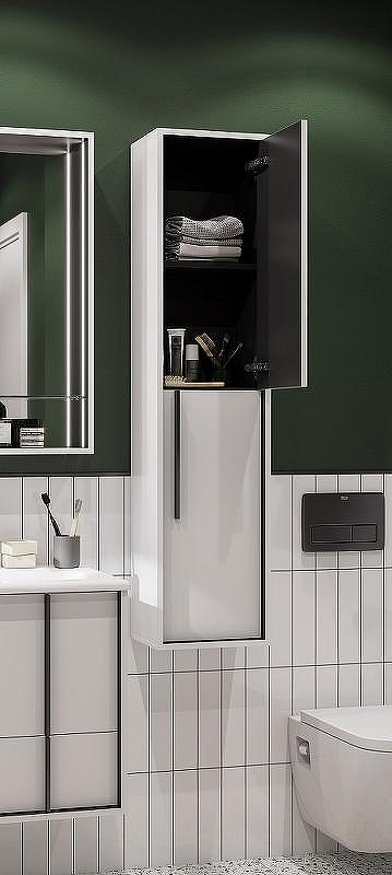 Шкаф пенал Aquaton Ривьера 30 1A239203RVX20 подвесной Белый, купить, цена, заказать, магазин, доставка, скидка, промокод, купить, цена, заказать, магазин, доставка, скидка, промокод