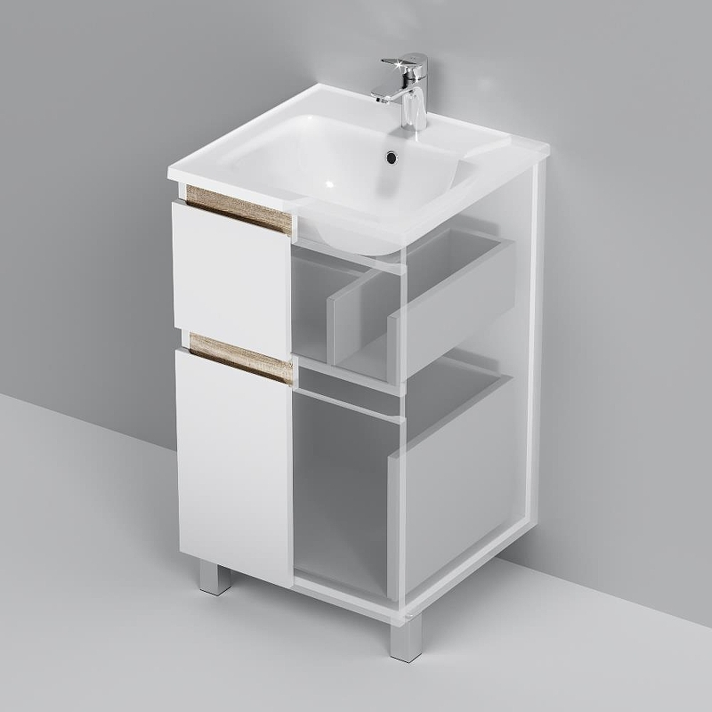 Тумба под раковину AM.PM X-joy 48 M85AFSX0502WG цвет Белый, купить, цена, заказать, магазин, доставка, скидка, промокод, купить, цена, заказать, магазин, доставка, скидка, промокод