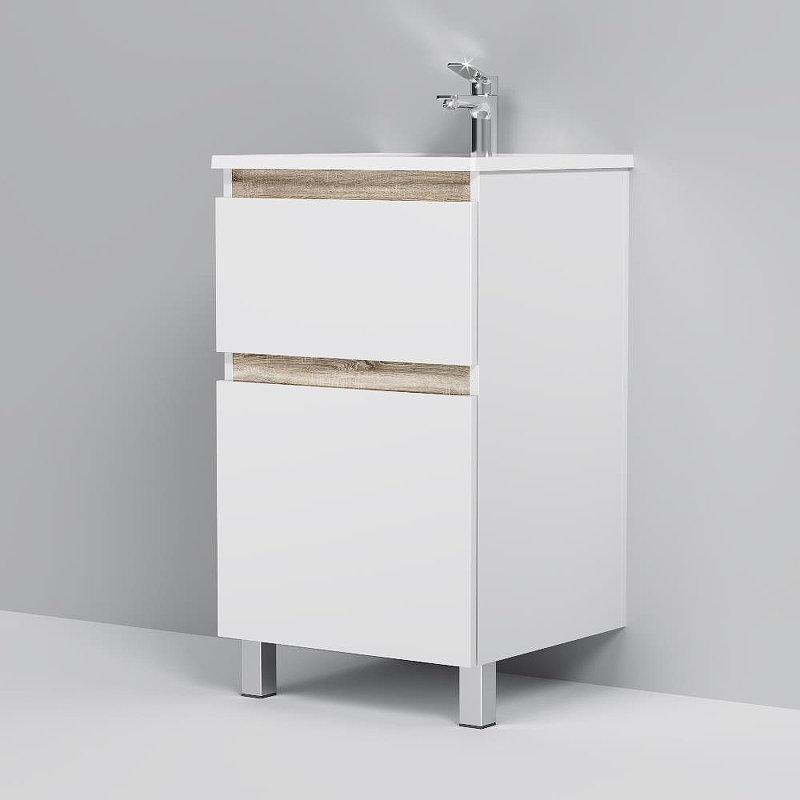 Тумба под раковину AM.PM X-joy 48 M85AFSX0502WG цвет Белый, купить, цена, заказать, магазин, доставка, скидка, промокод, купить, цена, заказать, магазин, доставка, скидка, промокод