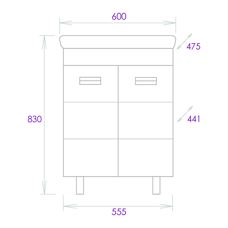 Тумба под раковину Onika Балтика 60 106139 цвет Белый, купить, цена, заказать, магазин, доставка, скидка, промокод, купить, цена, заказать, магазин, доставка, скидка, промокод