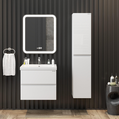 Шкаф пенал Onika Эвада 30 403079 подвесной цвет Белый