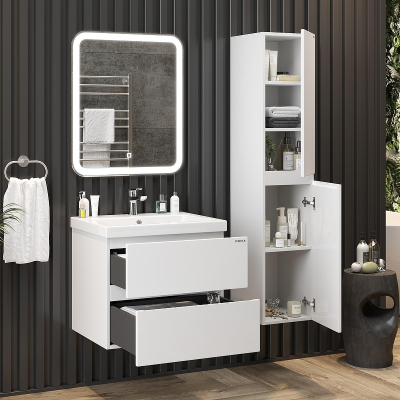 Шкаф пенал Onika Эвада 30 403079 подвесной цвет Белый